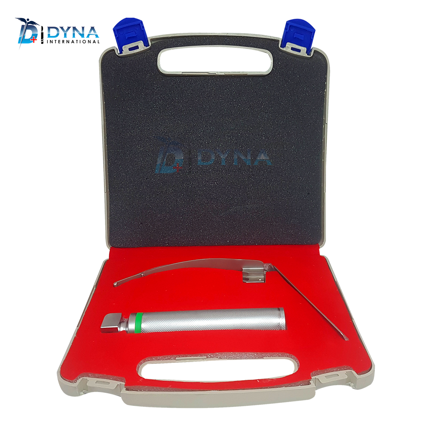 McCoy Fiber Optic Laryngoscope Set with Flex Tip Blade 4 + Medium