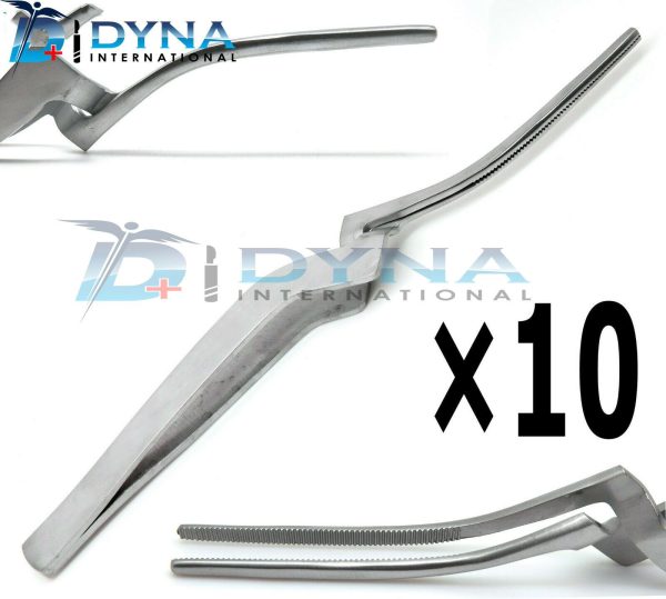 10 PCS Articulating Paper Forceps Curved Surgical Dental Instruments Dyna